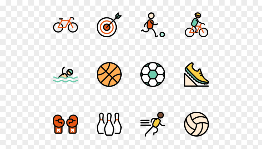Sports Elements Smiley Emoji Clip Art PNG