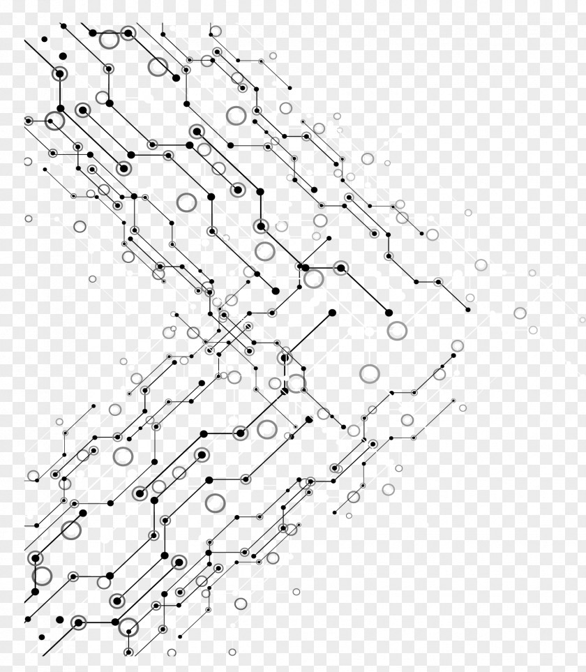 Technology Geometric Node Lines Euclidean Vector Geometry Download PNG