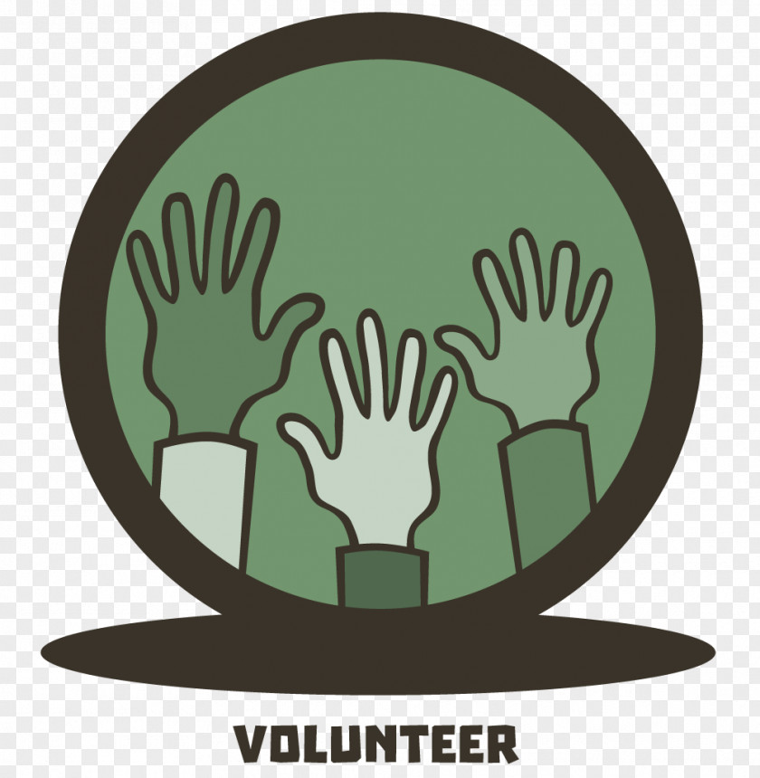 Volunteer Green Logo Tree Font PNG