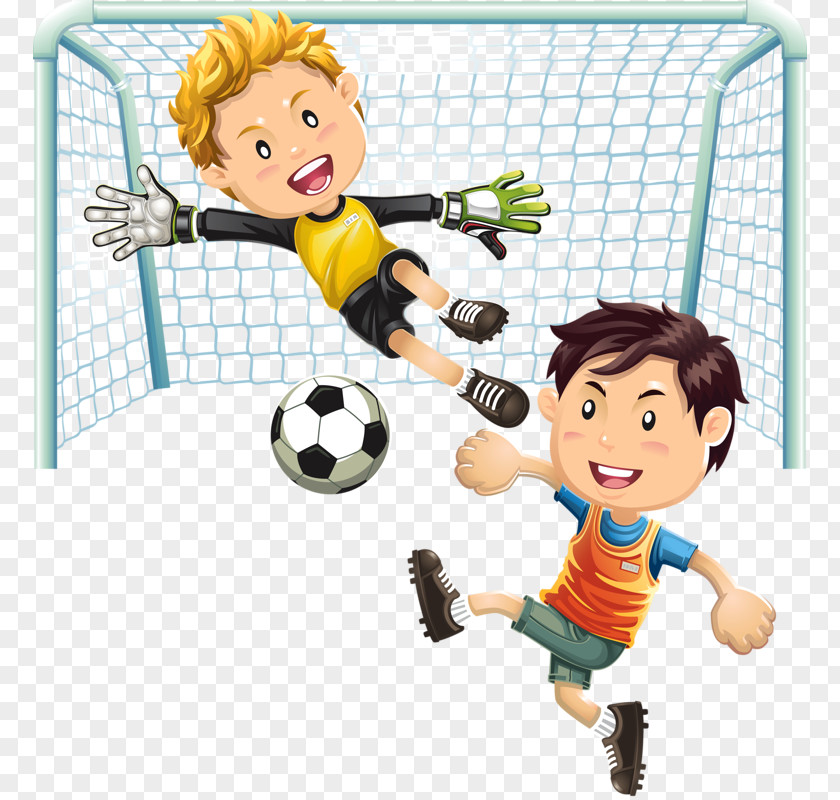 Cartoon Movement For Children Football Player PNG