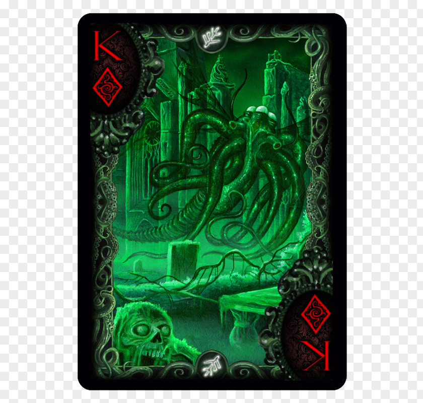 Hand-painted Boxes Call Of Cthulhu Bicycle Playing Cards Card Game PNG