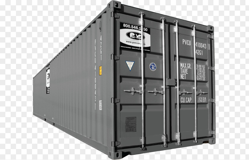 Intermodal Container Shipping Conex Box Cargo Freight Transport PNG