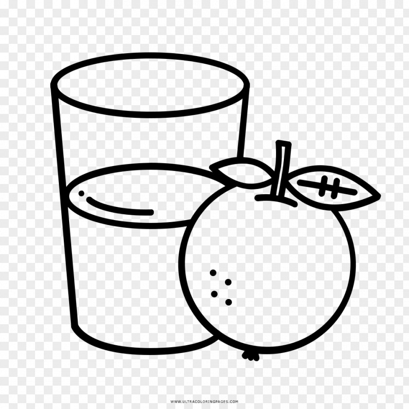 Juice Orange Coloring Book Drawing PNG