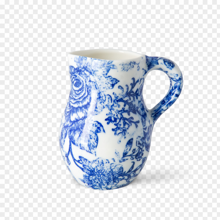 Mug Jug Coffee Cup Ceramic Blue And White Pottery PNG