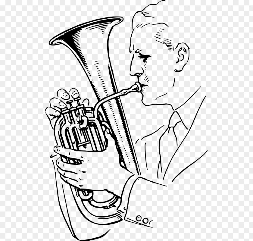 Musical Instruments Tenor Horn Drawing PNG