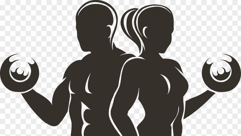 Silhouette Figures Physical Fitness Centre Exercise PNG