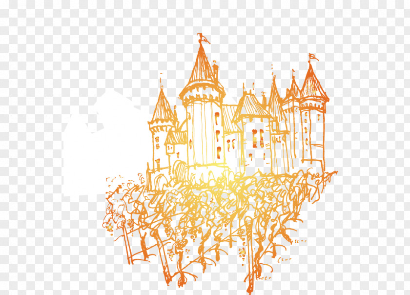 Vector Medieval Castle Middle Ages Urban PNG