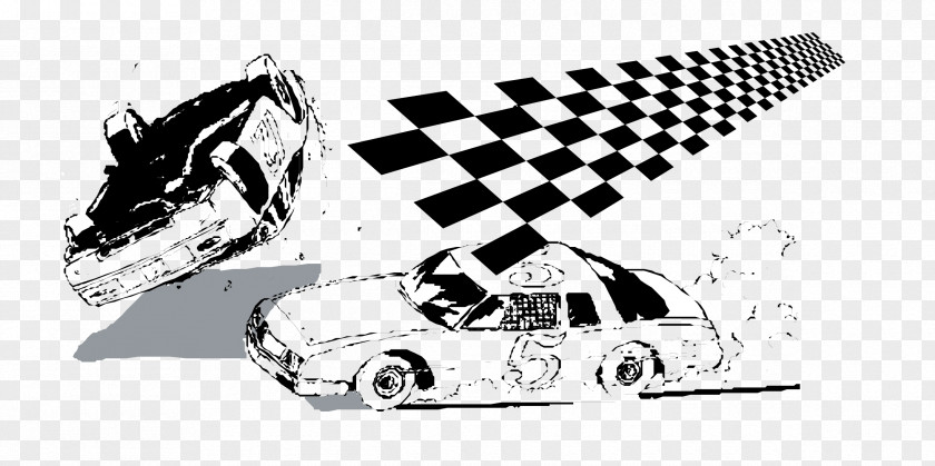 Vector Pattern Racing Flag Auto Flags Black And White PNG