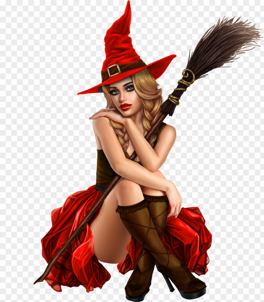 Witch Witchcraft Costume Broom Halloween PNG