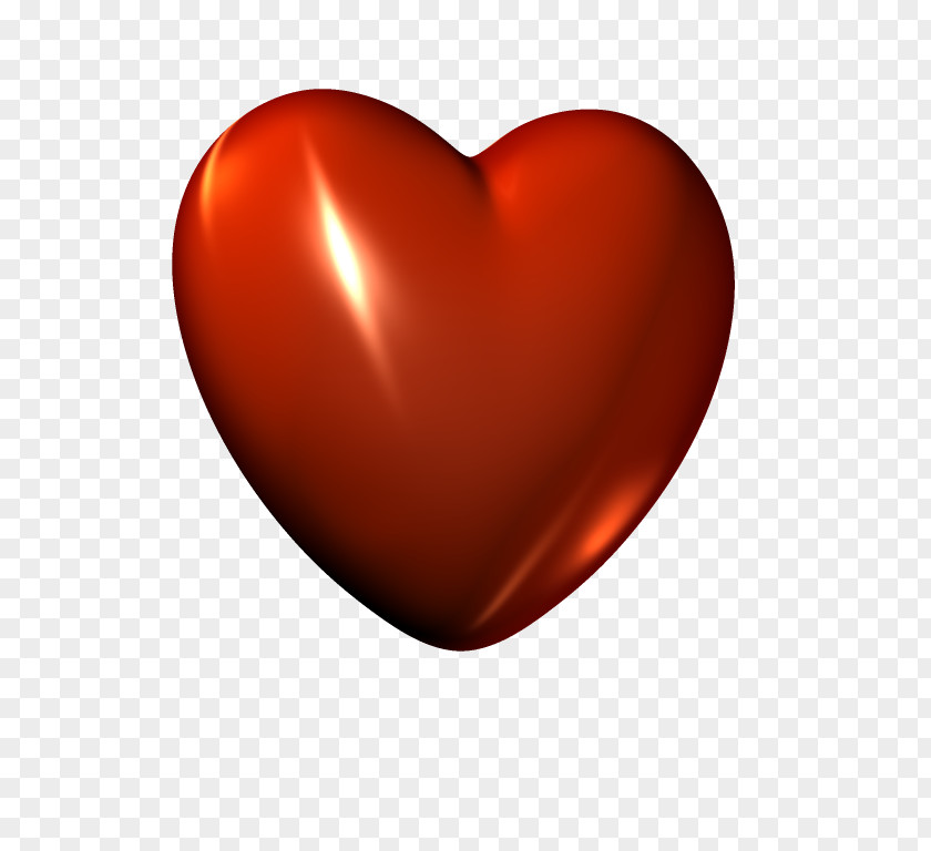 3D Red Heart File Three-dimensional Space PNG