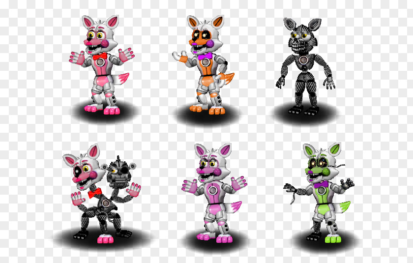 Android Five Nights At Freddy's: Sister Location Freddy's 2 Action & Toy Figures FRAMED Heart Star PNG