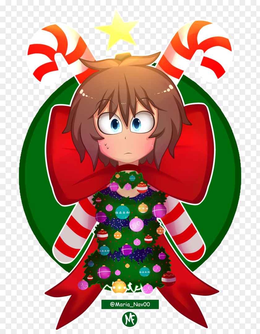 Christmas Tree Elf Gift Ornament PNG
