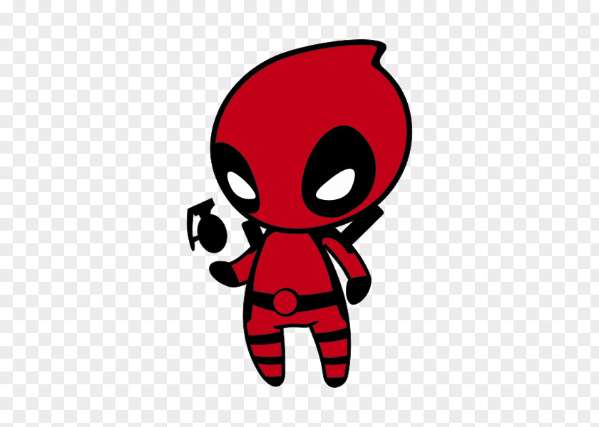 Deadpool Character Sticker PNG