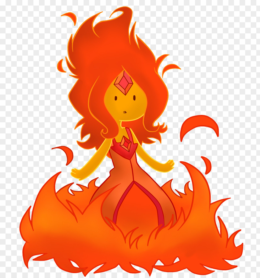 Finn The Human Flame Princess Fire Fan Art PNG
