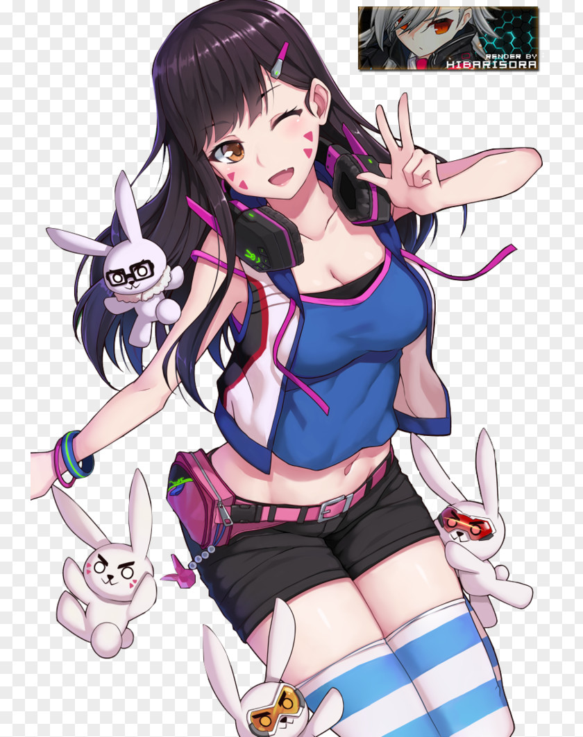 Overwatch D.Va Mei Fan Art PNG art, Anime clipart PNG