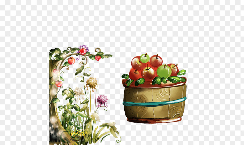 Painted Apple Inkjet PNG