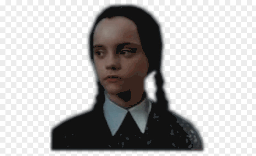 Wednesday Addams Telegram Sticker Charles Portrait PNG