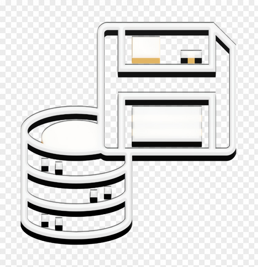 Database Management Icon Floppy Disk Data PNG