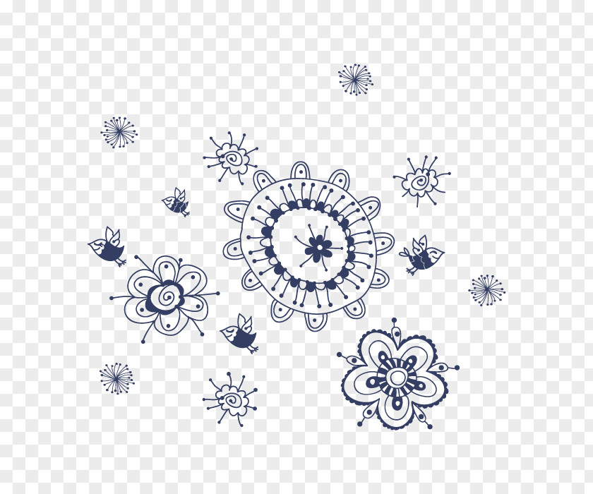 Flower Floral Design Wall Image Drawing PNG