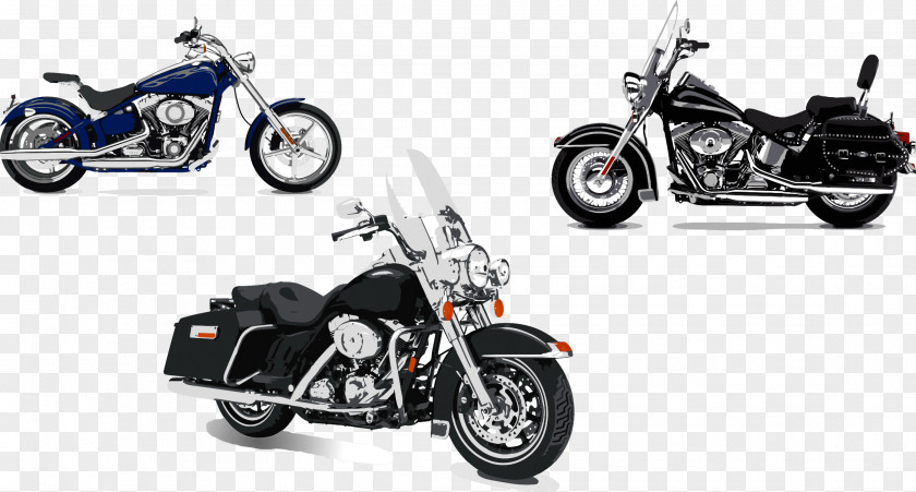 Motorcycle Harley-Davidson Chopper Clip Art PNG