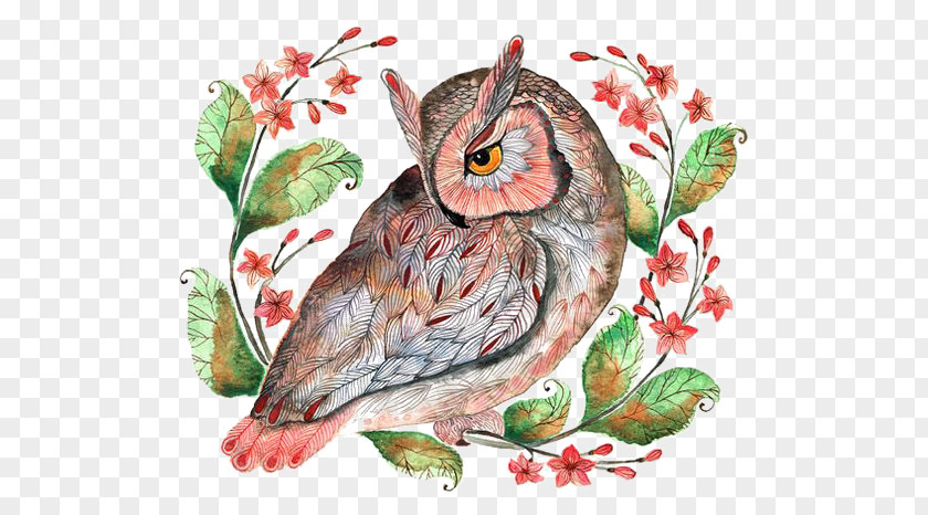 Owl Barn Calendar December Illustration PNG