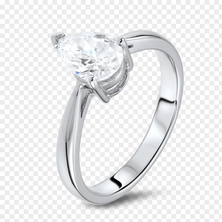 Solitaire Ring Engagement Diamond Cut Stonesetting PNG