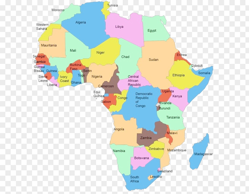 World Map West Africa North Mapa Polityczna PNG