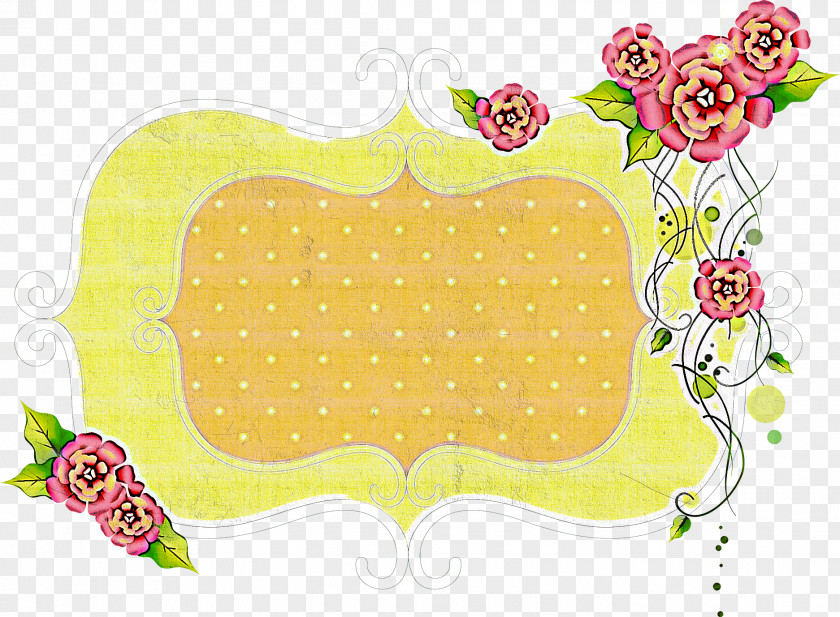 Flower Rectangular Frame Floral PNG