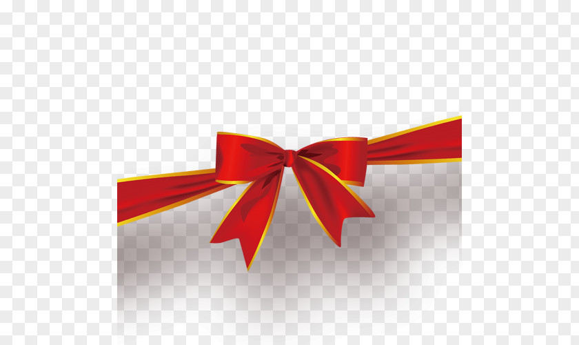 Christmas Bow Ribbon Shoelace Knot Red PNG