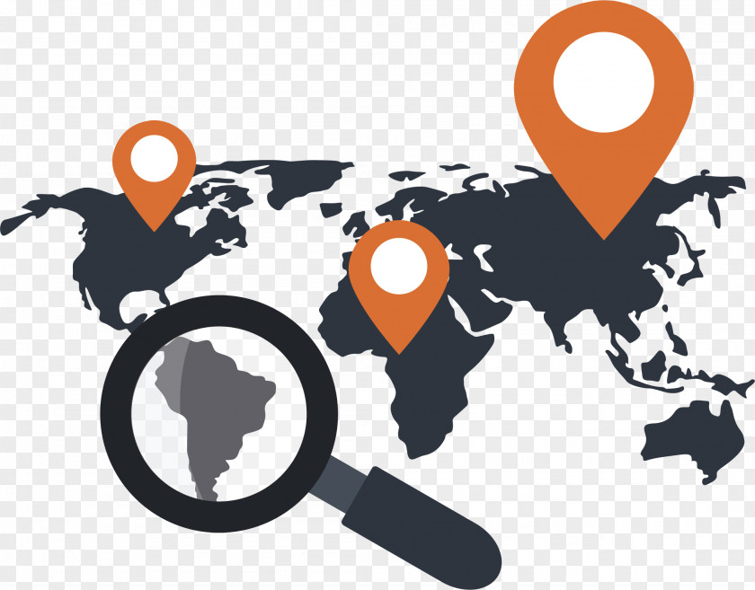 Global Search Targeting World Map Globe PNG
