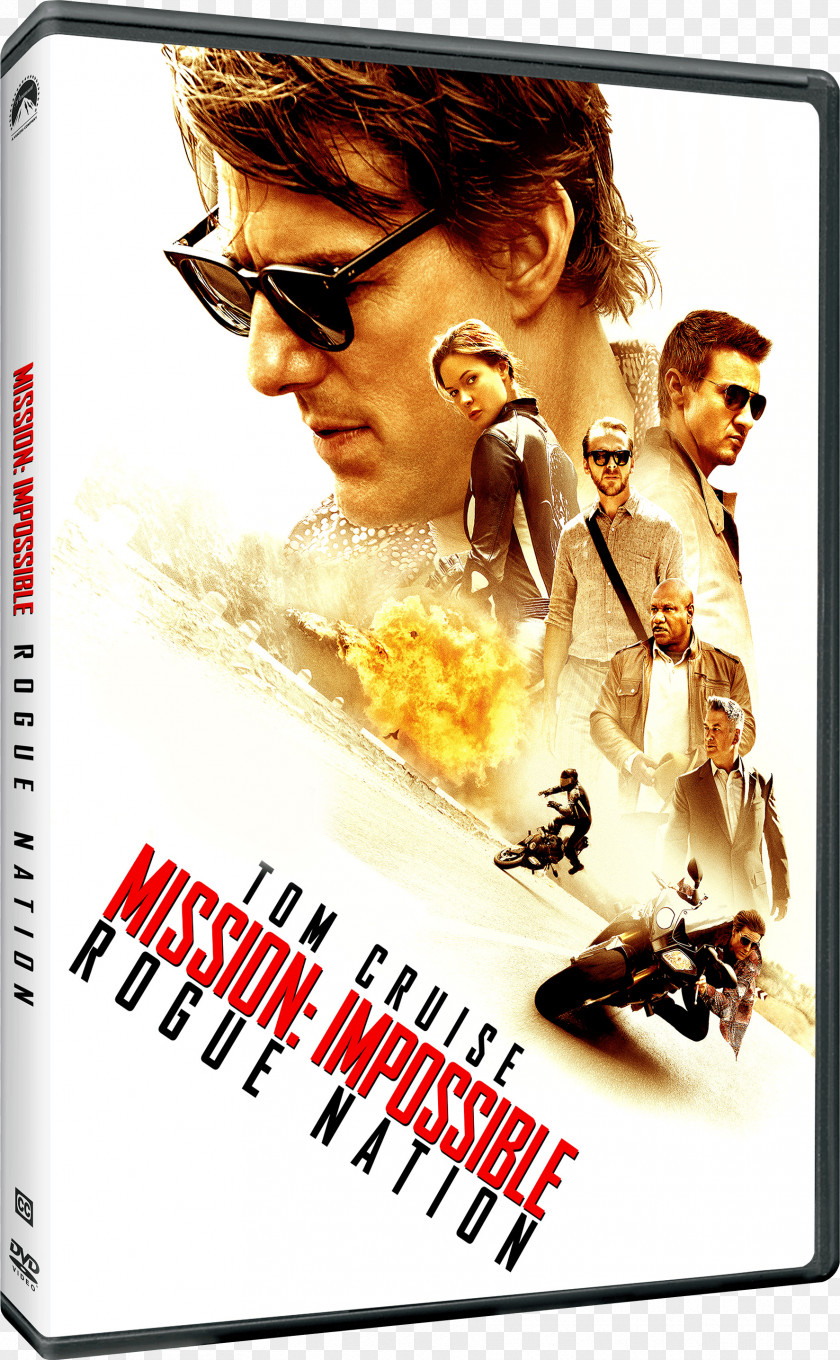 Tom Cruise Mission: Impossible – Rogue Nation Blu-ray Disc Ethan Hunt PNG