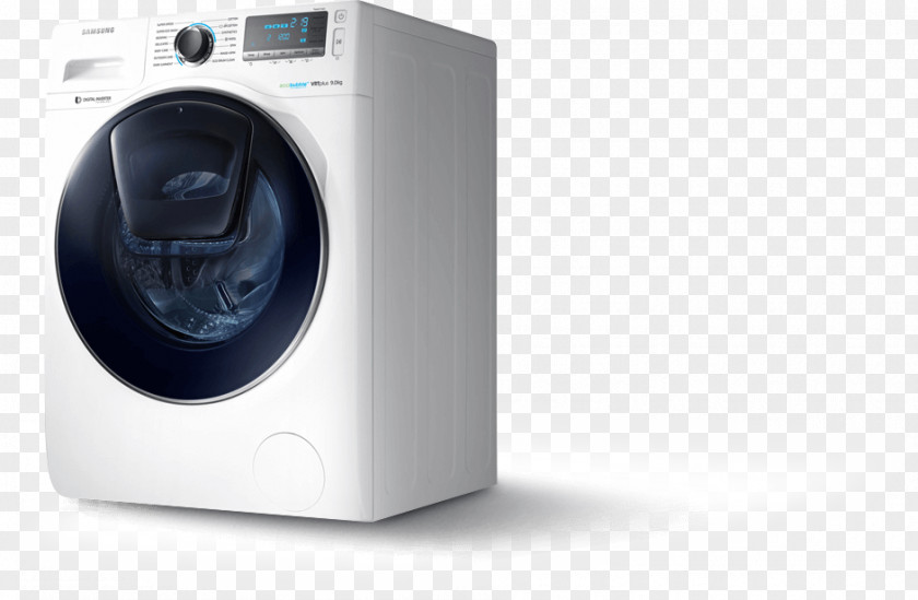Washing Machine Appliances Machines Clothes Dryer Laundry Samsung WW90K6414Q PNG