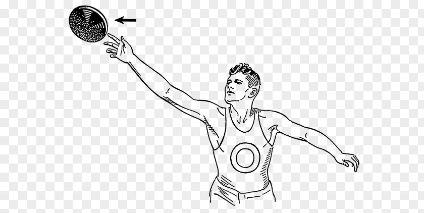 Discus Throw Drawing Throwing Track & Field PNG