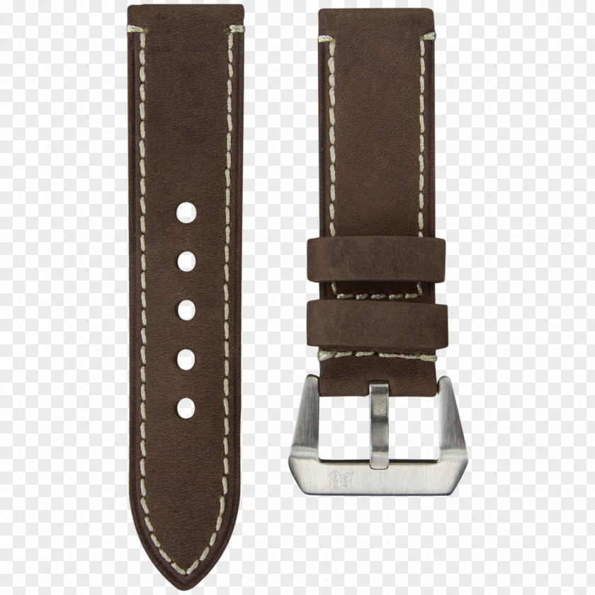 Marked Buckle Watch Strap Leather PNG