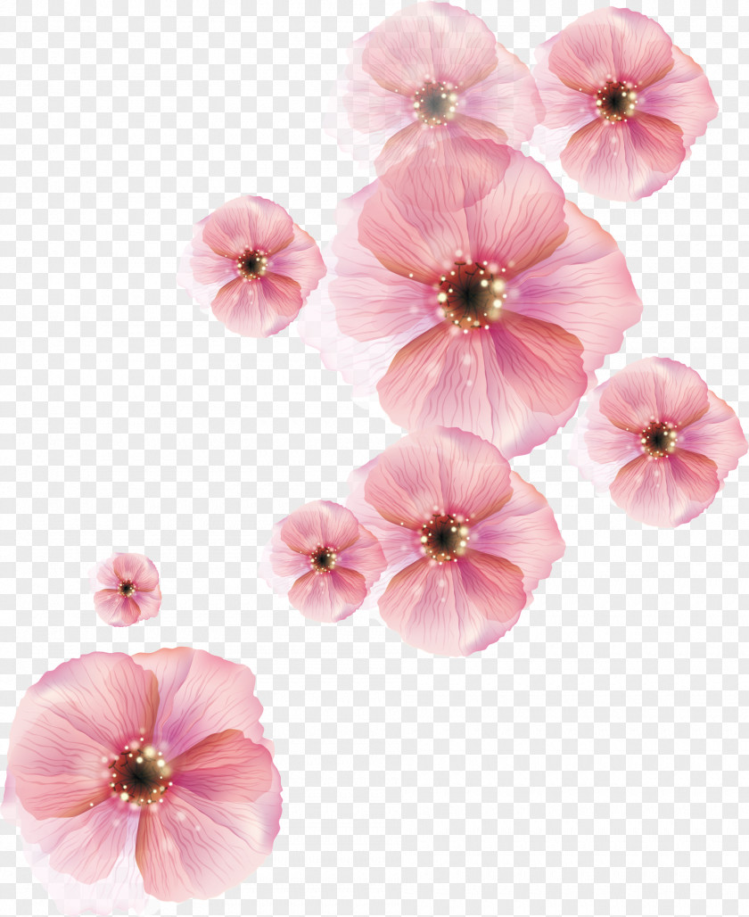 Flat Spreading Flower Euclidean Vector Computer File PNG