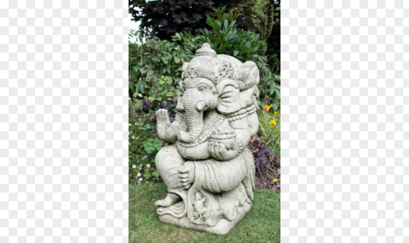 Ganesha Stone Sculpture Garden Ornament Statue PNG