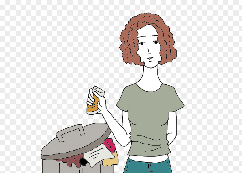 Garbage Cartoon Thumb Rubbish Bins & Waste Paper Baskets Homo Sapiens Human Behavior PNG