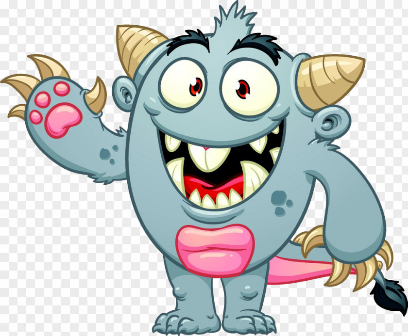 This Monster Is Not Terrible Cartoon Clip Art PNG