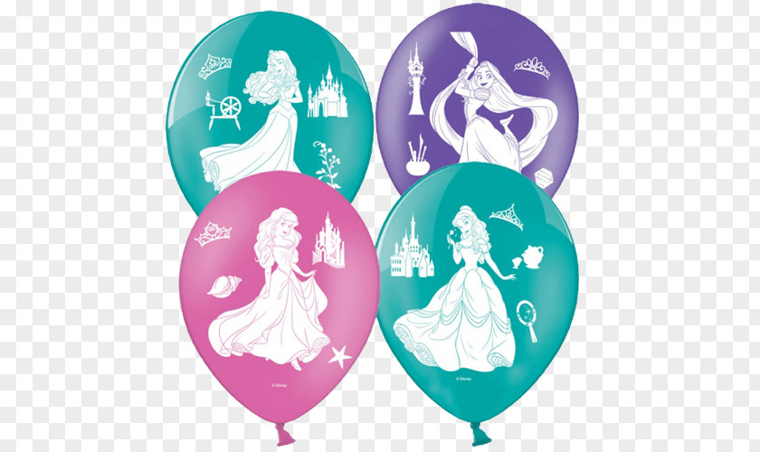 Balloon Belle Ariel Cinderella Rapunzel PNG