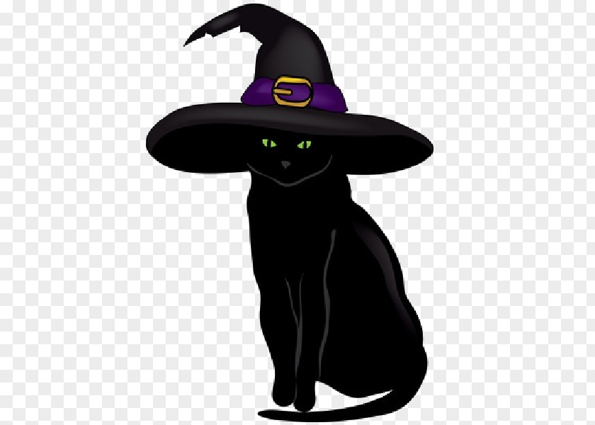 Cat Black Kitten Halloween Clip Art PNG