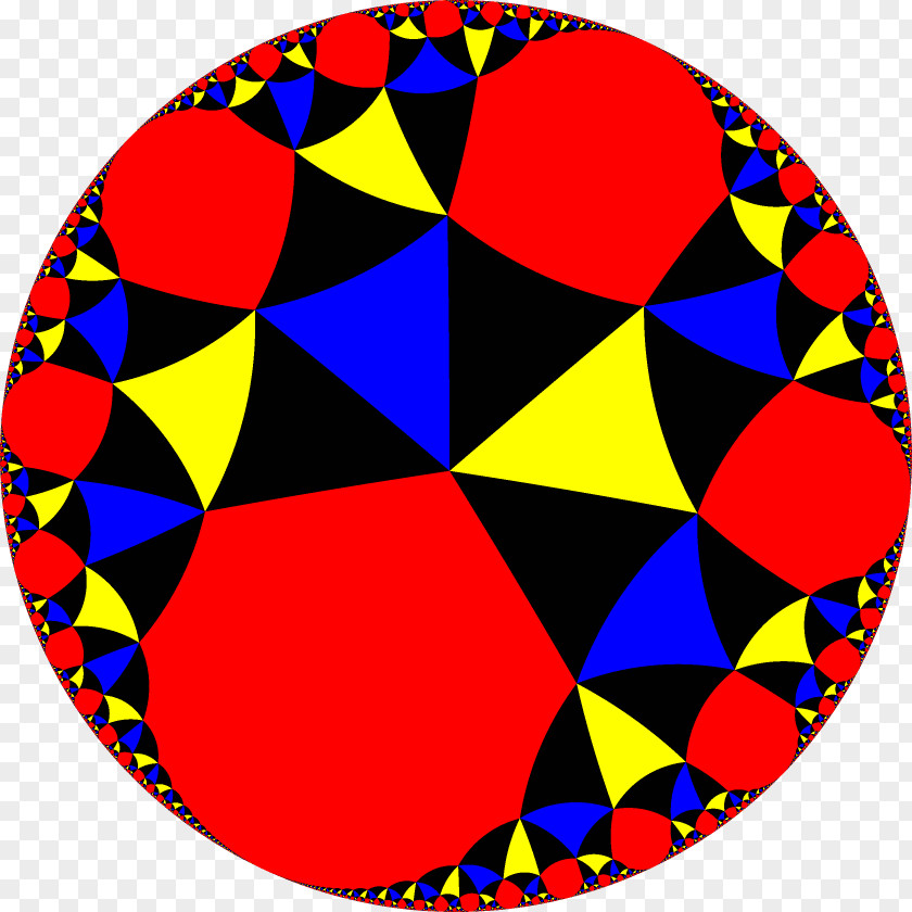 Snub Triapeirotrigonal Tiling Uniform Tilings In Hyperbolic Plane Tessellation Geometry Infinite-order Triangular PNG