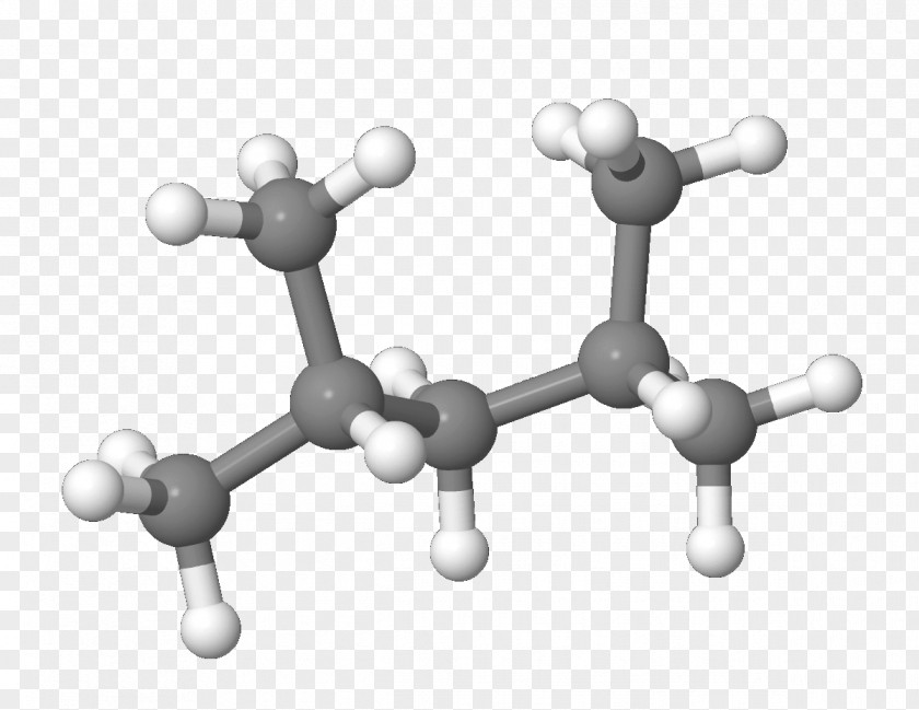 4methyl2pentanol Toluene Molecule Atom Ball-and-stick Model Chemical Formula PNG