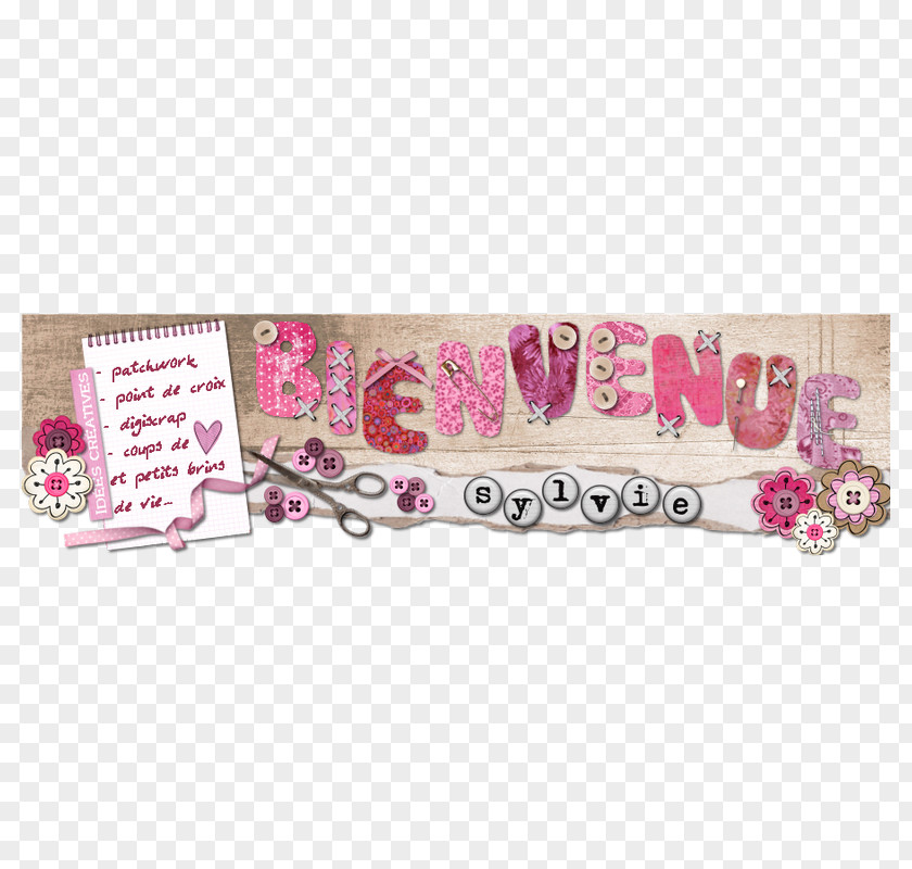 Banniere Pink M RTV Font PNG