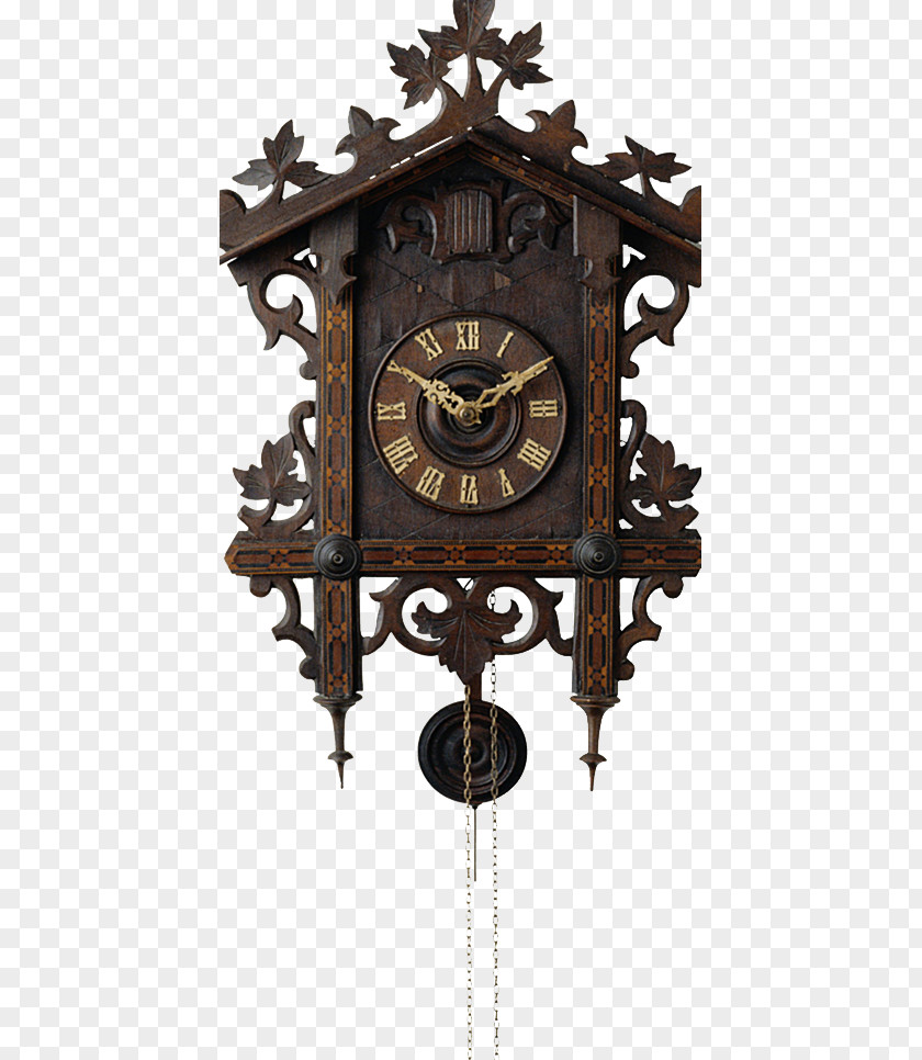 European Clock Design Material Cuckoo Antique Stock Photography PNG