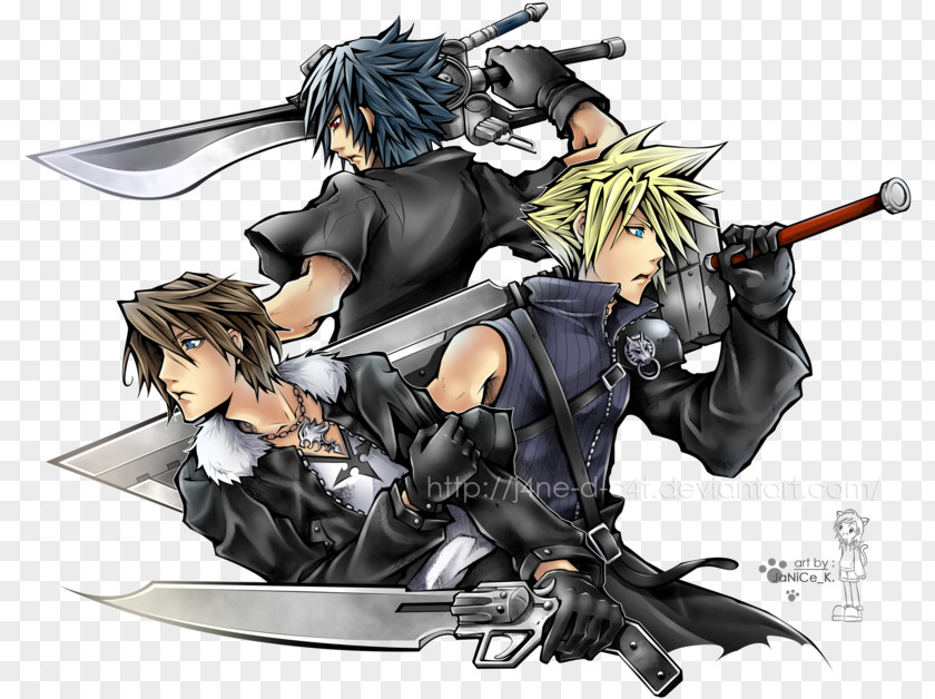 Final Fantasy XV Dissidia NT Noctis Lucis Caelum Cloud Strife PNG