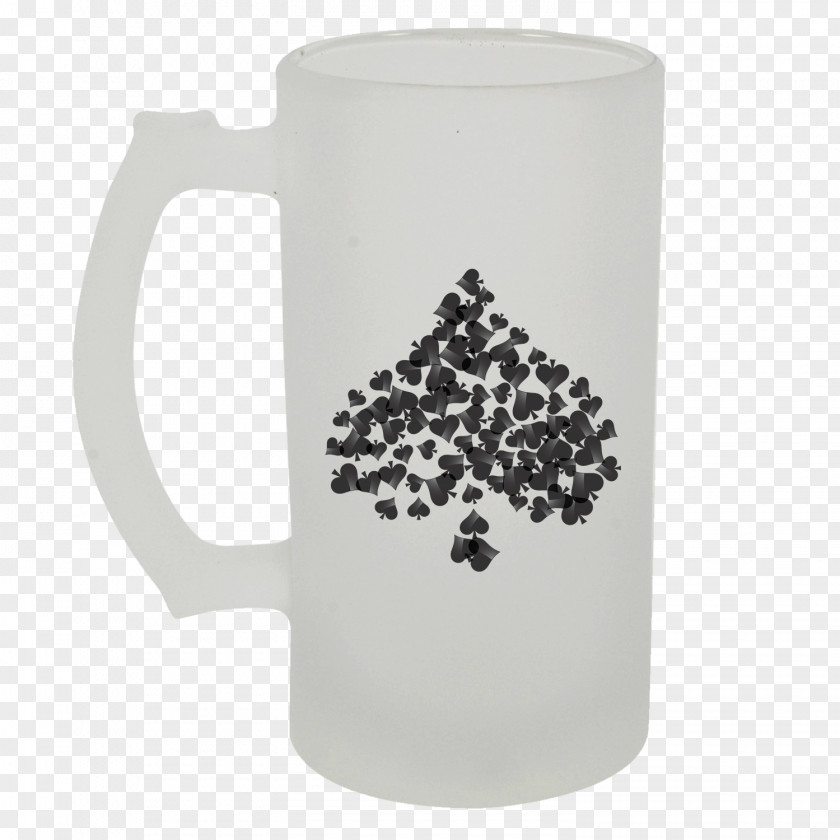 Holding A Beer Mug Suit Ace Of Spades Playing Card Espadas PNG