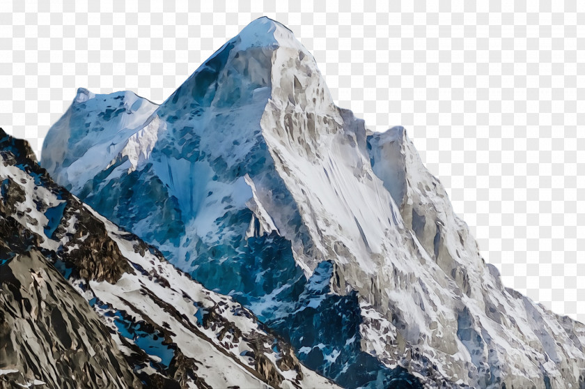 Mount Scenery Terrain Mountain Range Glacier Massif PNG