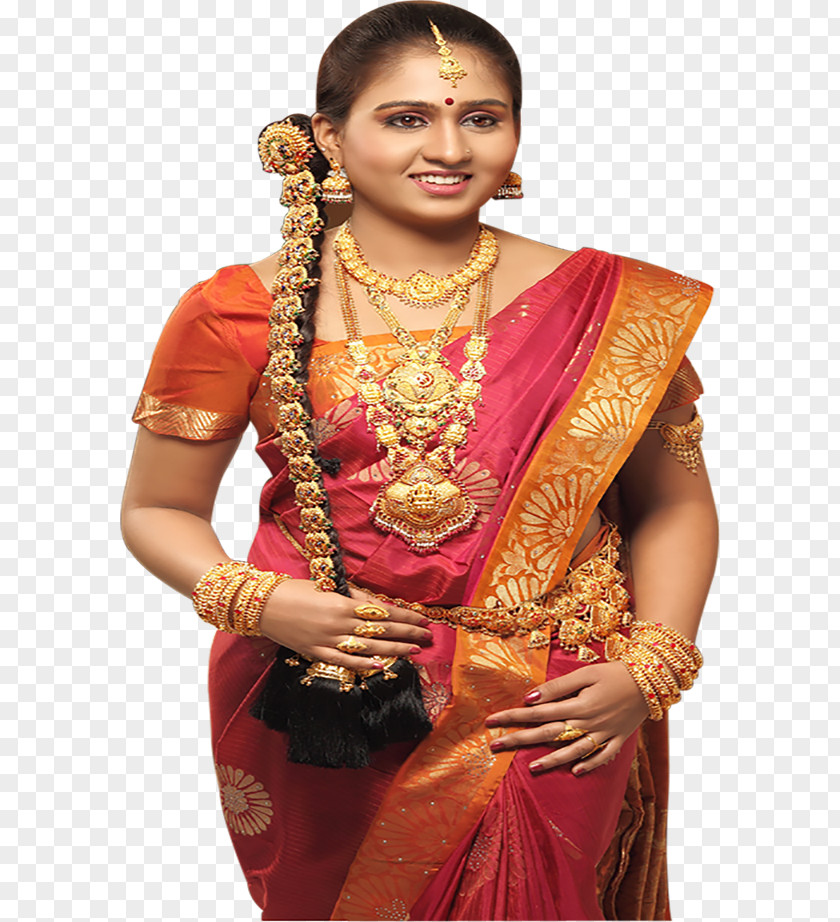 Palace Jewellery Sari Gold Silk Lakshmi PNG