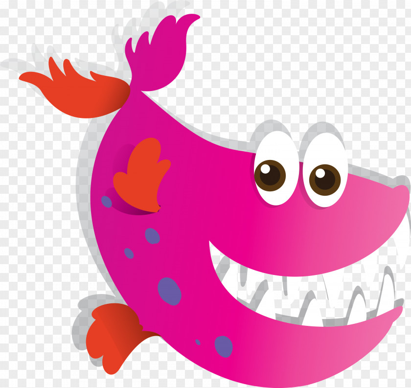 Pink Cartoon Magenta Smile Sticker PNG