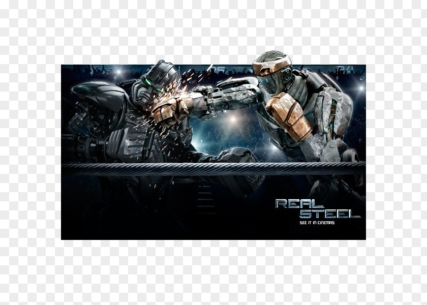 Robot Real Steel World Boxing Film 1080p Desktop Wallpaper PNG